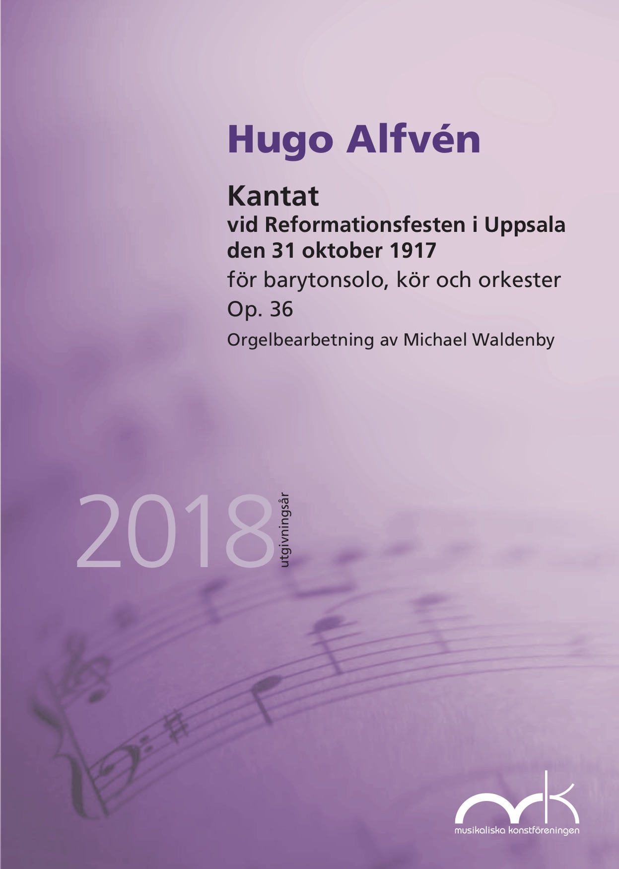 Omslag Alfvén organ part (German)